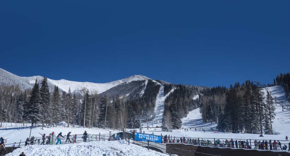 Arizona Snowbowl is an alpine ski resort in the southwest, located on the San Francisco Peaks of northern Arizona, seven miles (11 km) north of Flagstaff. Flagstaff, Arizona