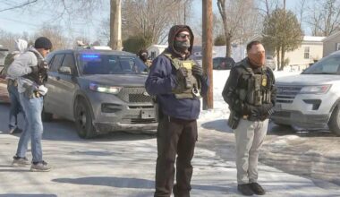 Federal agents surrounding home in Montgomery County, Pennsylvania