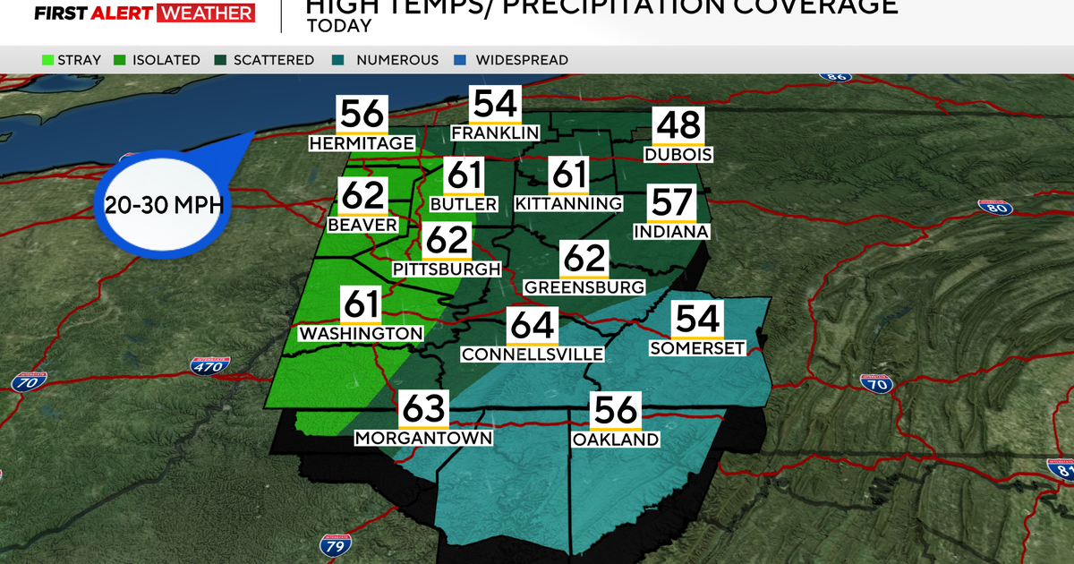 Morning rain in Pittsburgh area increases flood risk for rivers and creeks
