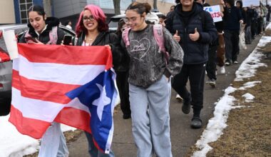 Dieruff High School students walkout to protest ICE