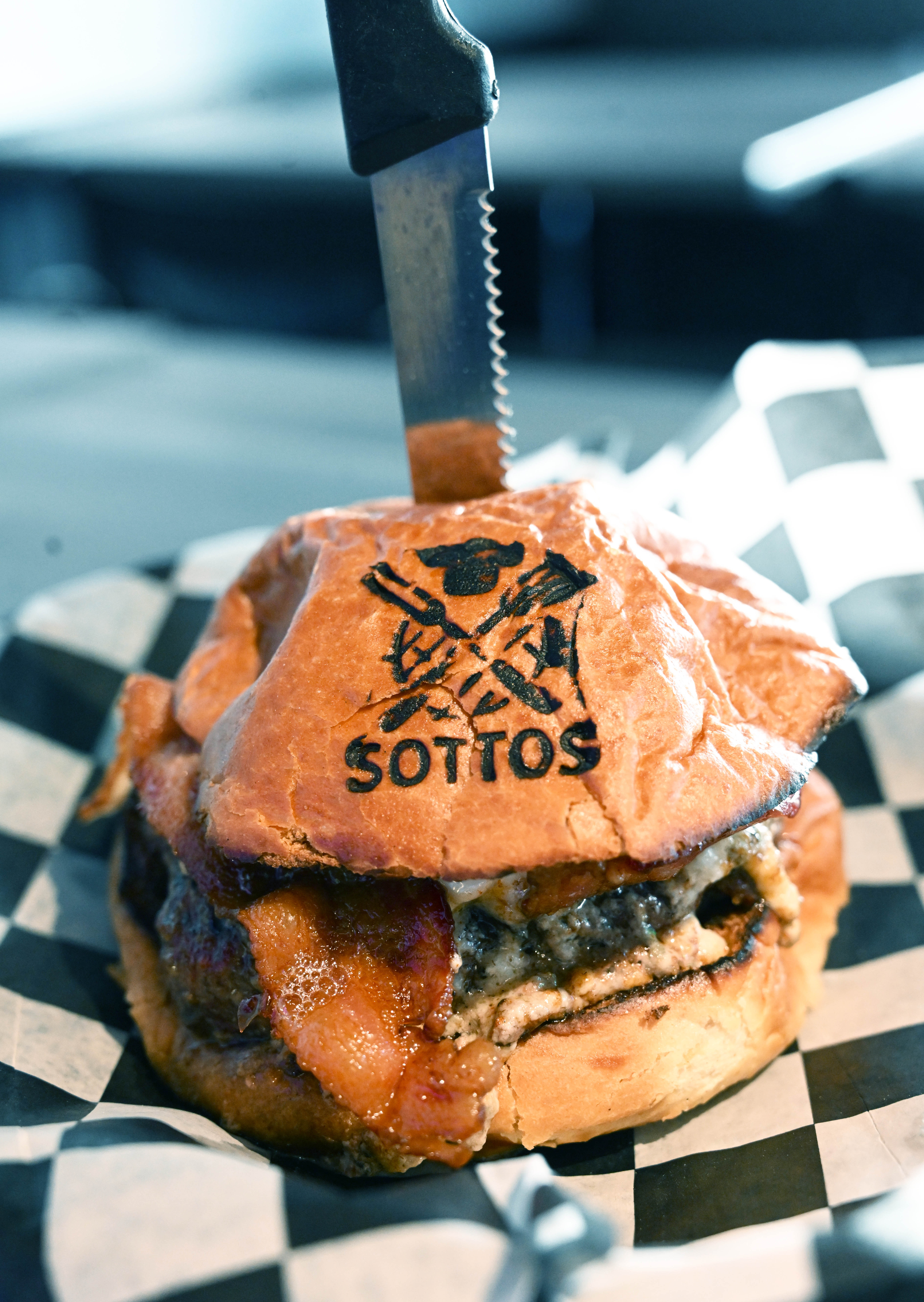 The Black and Blue burger is seen Thursday, Jan. 29,...