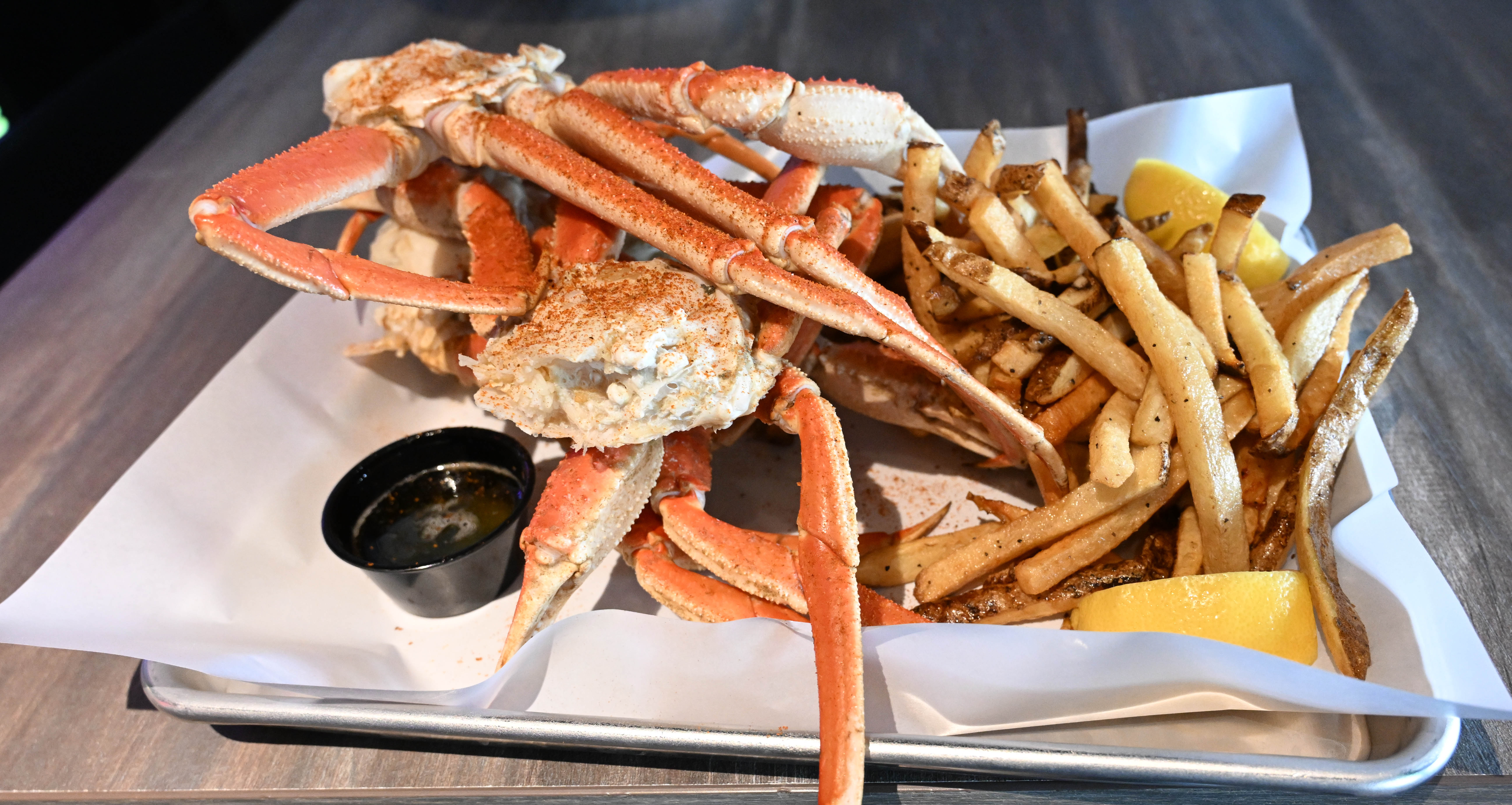 Crab legs are seen Thursday, Jan. 29, 2026, at Sotto...