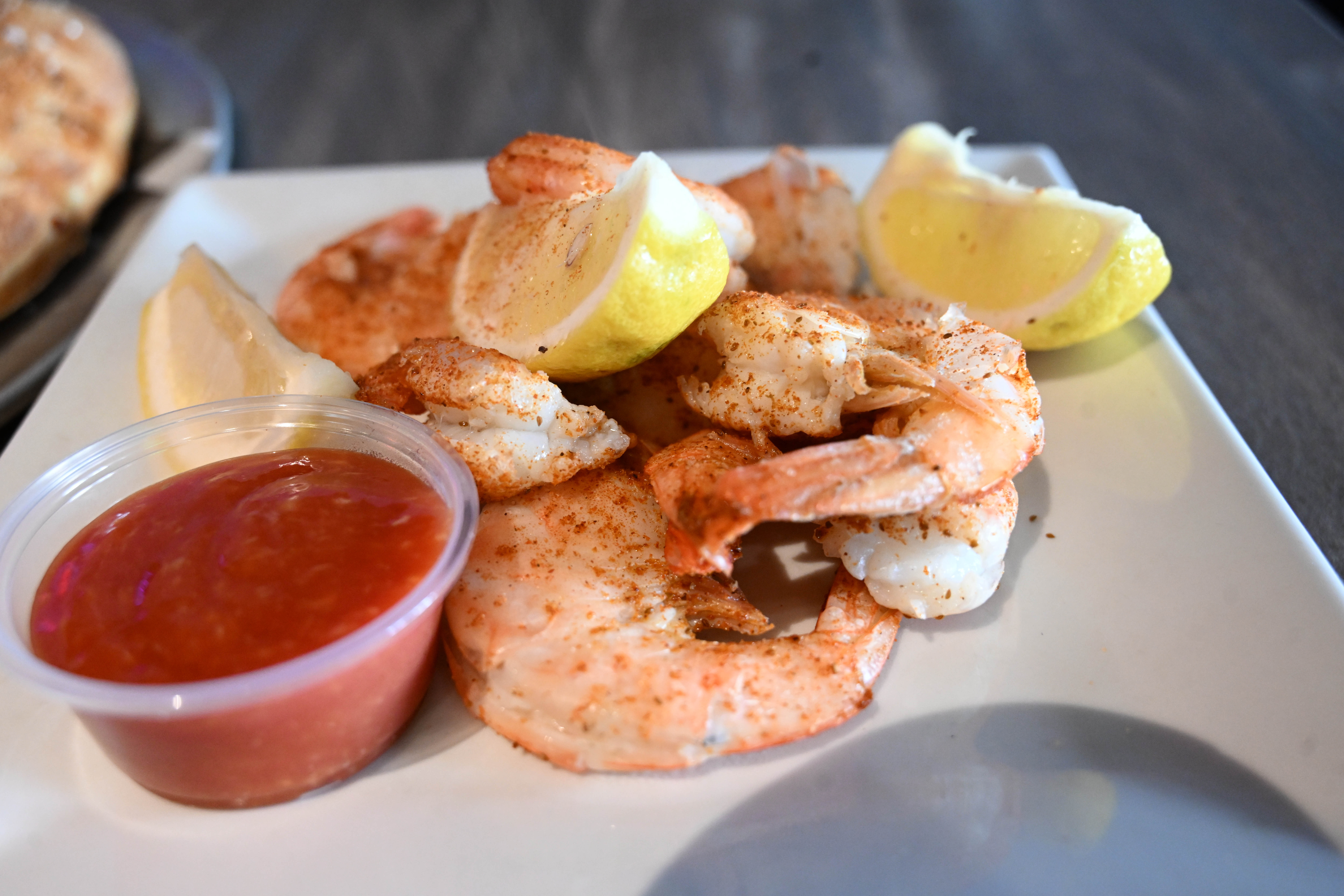 Peel and eat shrimp are seen Thursday, Jan. 29, 2026,...