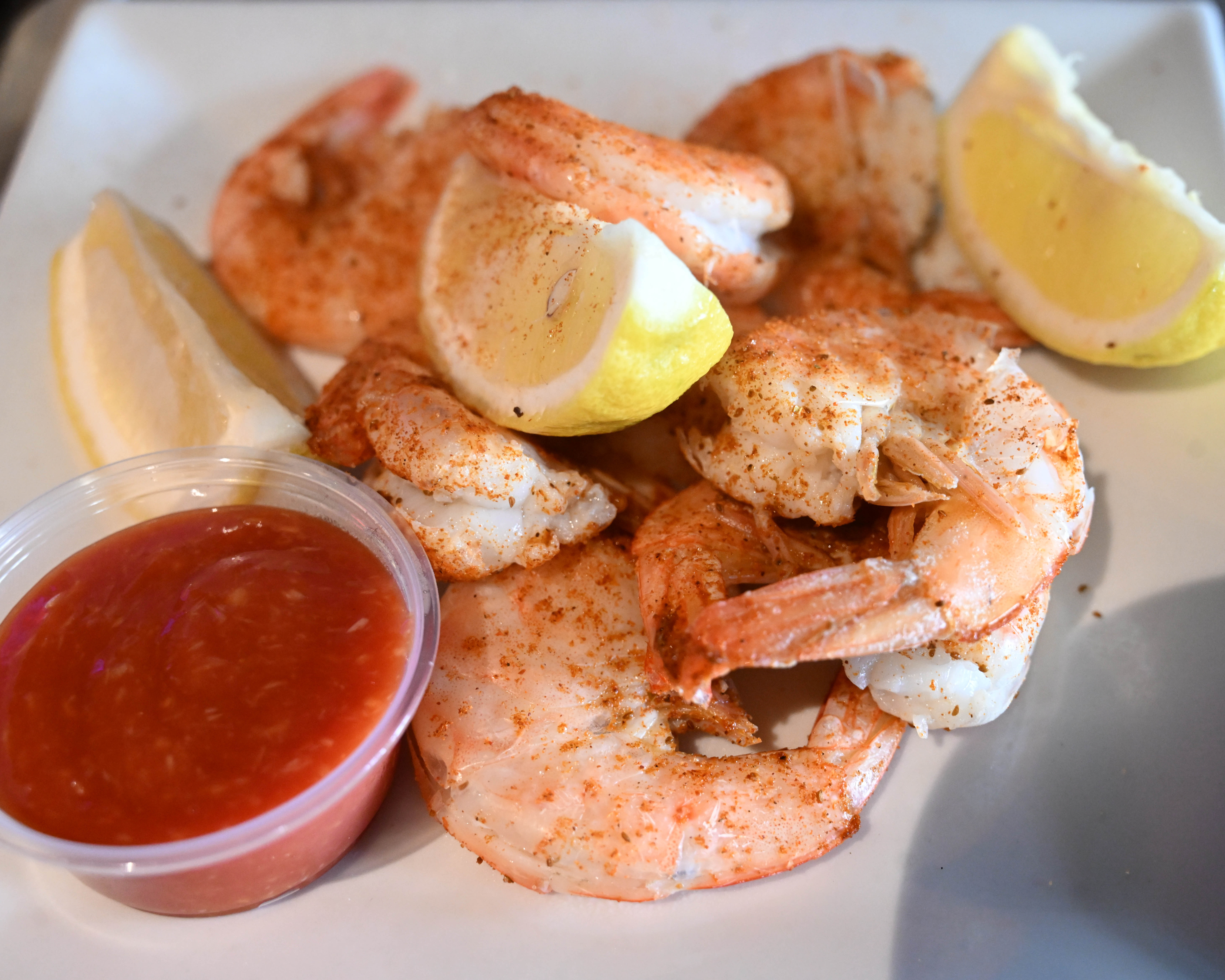 Peel and eat shrimp are seen Thursday, Jan. 29, 2026,...