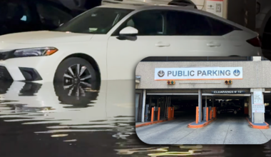 Flooding at Callowhill parking garage leaves cars in standing water in Philadelphia