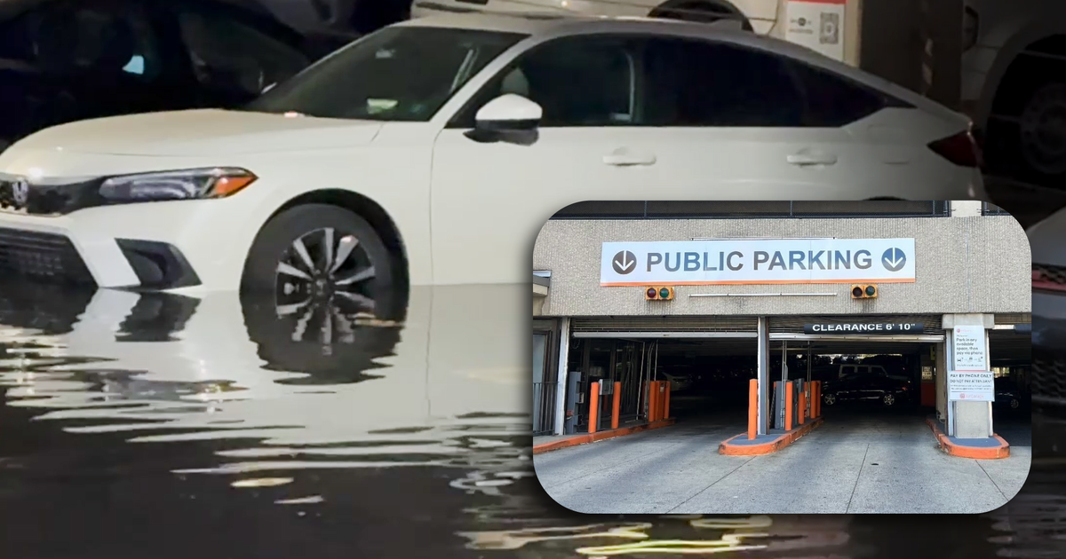 Flooding at Callowhill parking garage leaves cars in standing water in Philadelphia