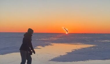 Meet the woman snowmobiling, ice skating, and cooking out on Lake Erie