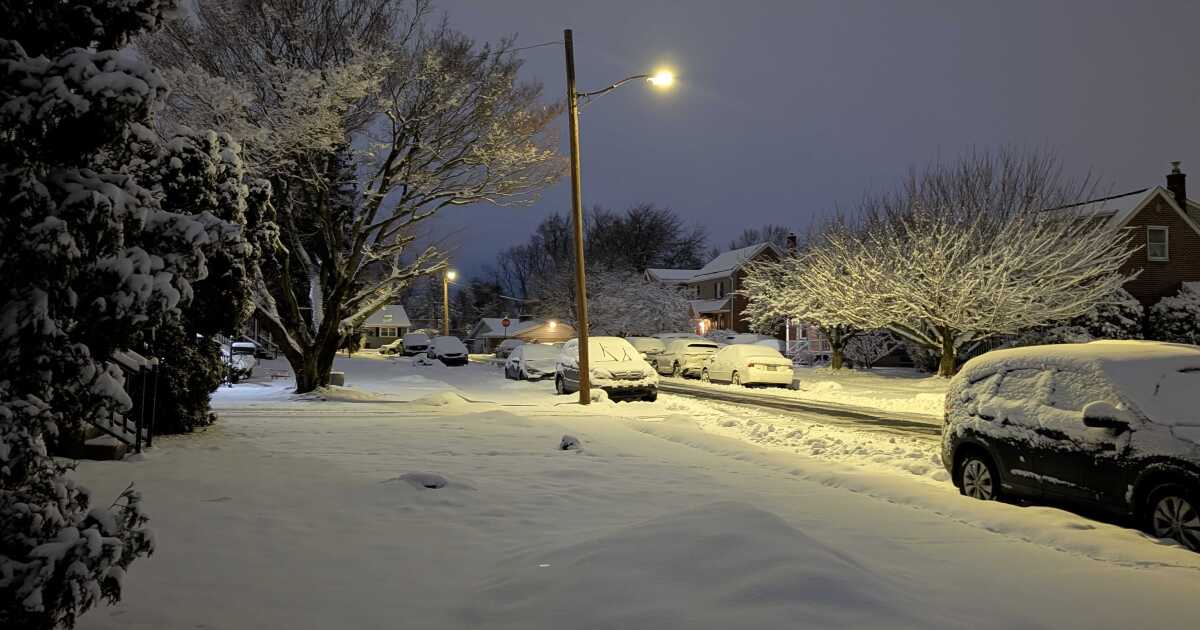 Winter storm brings inches, not feet, to Lehigh Valley