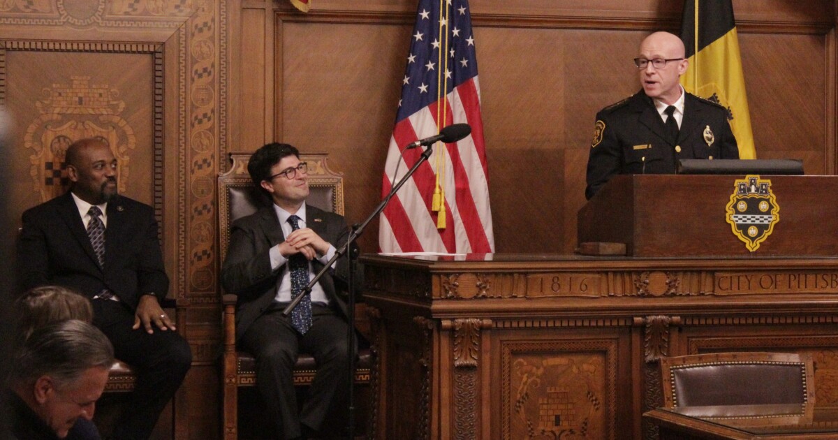 Lando talks ICE response, plans for dialogue after being sworn in as Pittsburgh police chief