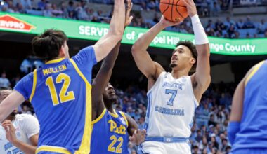 Stevenson and Trimble carry No. 11 North Carolina past Pittsburgh, 79-65