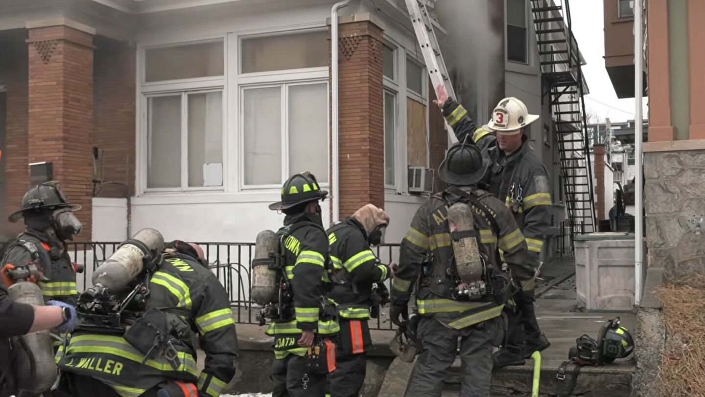 Allentown firefighters rescue two men from North 17th Street house fire