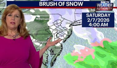 Philadelphia weather: 2 rounds of snow flurries, minor accumulation expected
