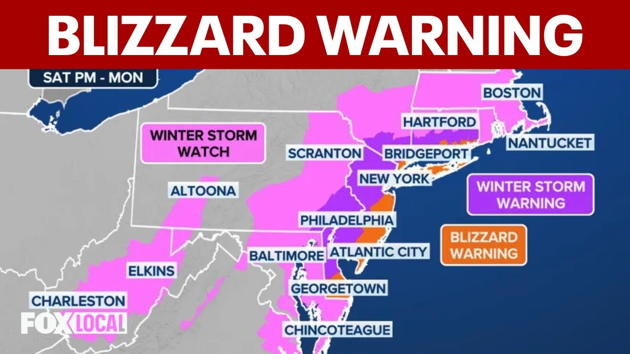 Blizzard Warning in Coastal NJ: How much is it going to snow in Philadelphia, New Jersey, Delaware?