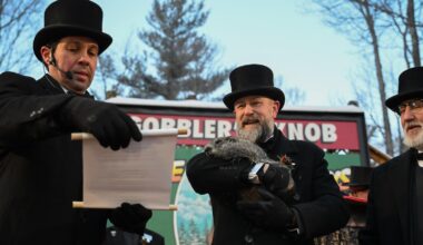 Groundhog Punxsutawney Phil will predict winter's end or 6 more weeks of cold