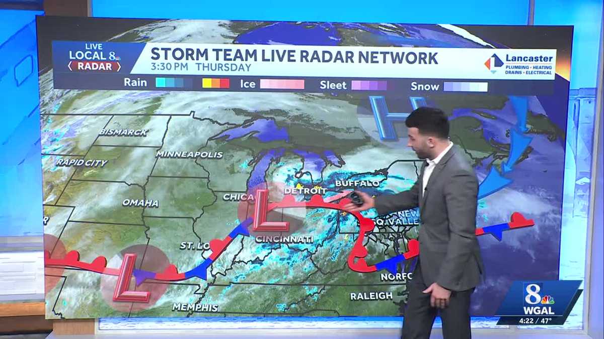 Why has it been so gloomy across south-central Pennsylvania?