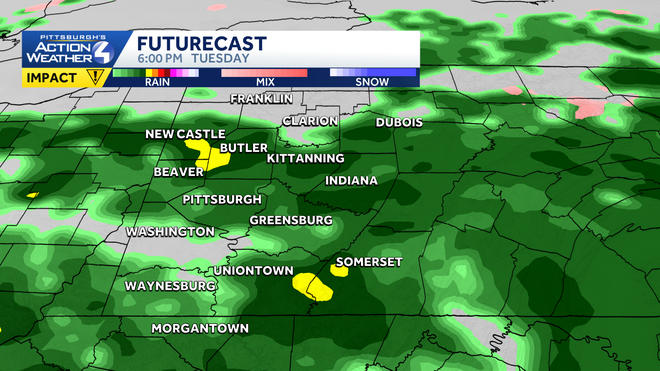 heavy rain will be around through the evening commute.