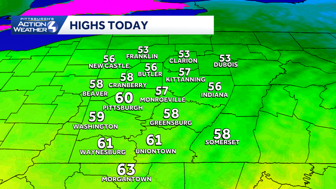 pittsburgh: weekend warm up, alert day sunday afternoon
