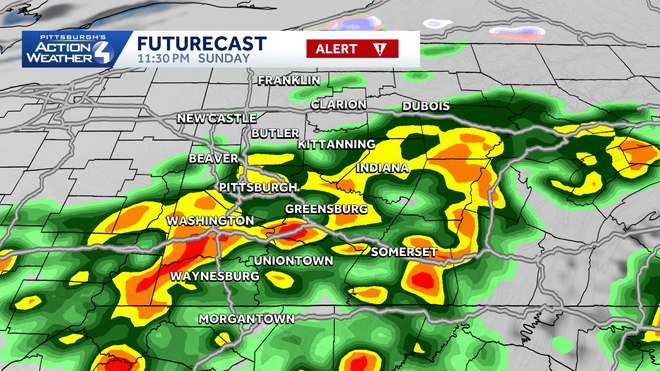western pa: alert day for scattered severe thunderstorms