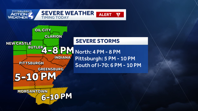 western pa: alert day for scattered severe thunderstorms