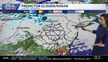 Mild Monday, isolated shower warm week ahead