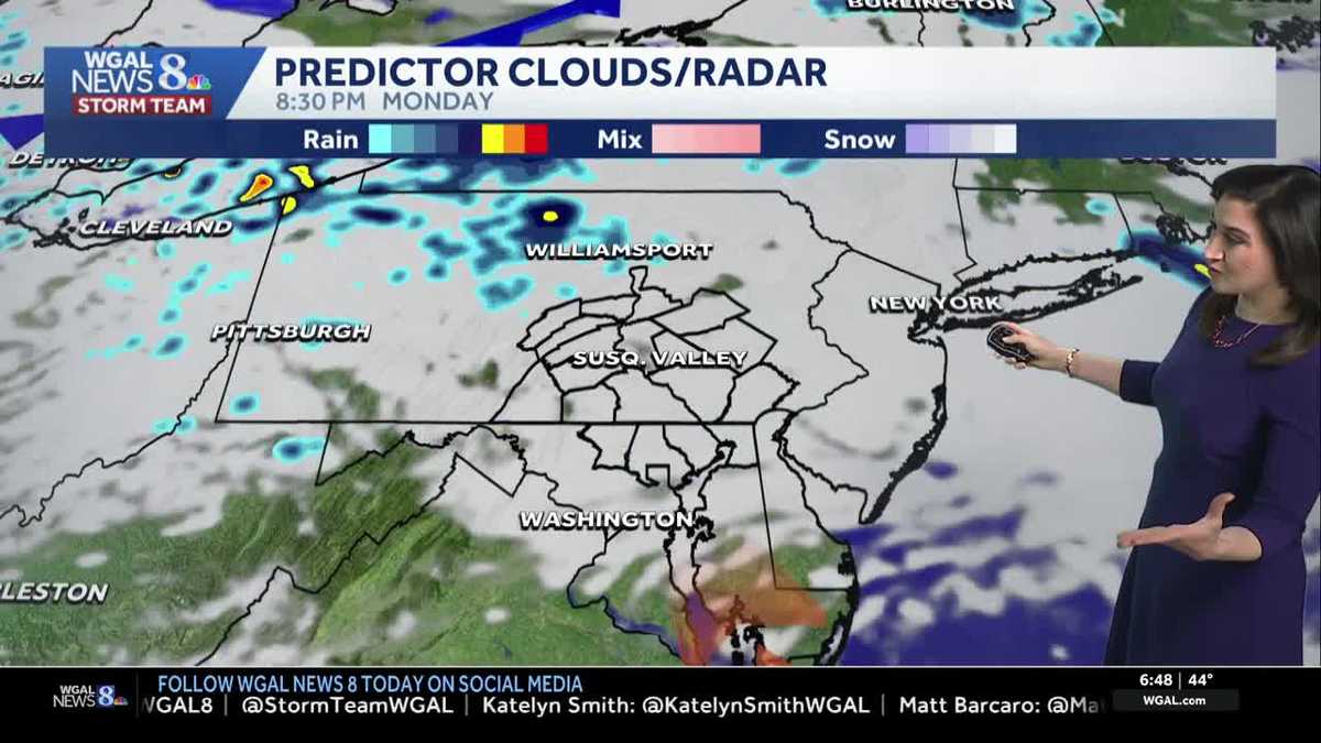 Mild Monday, isolated shower warm week ahead