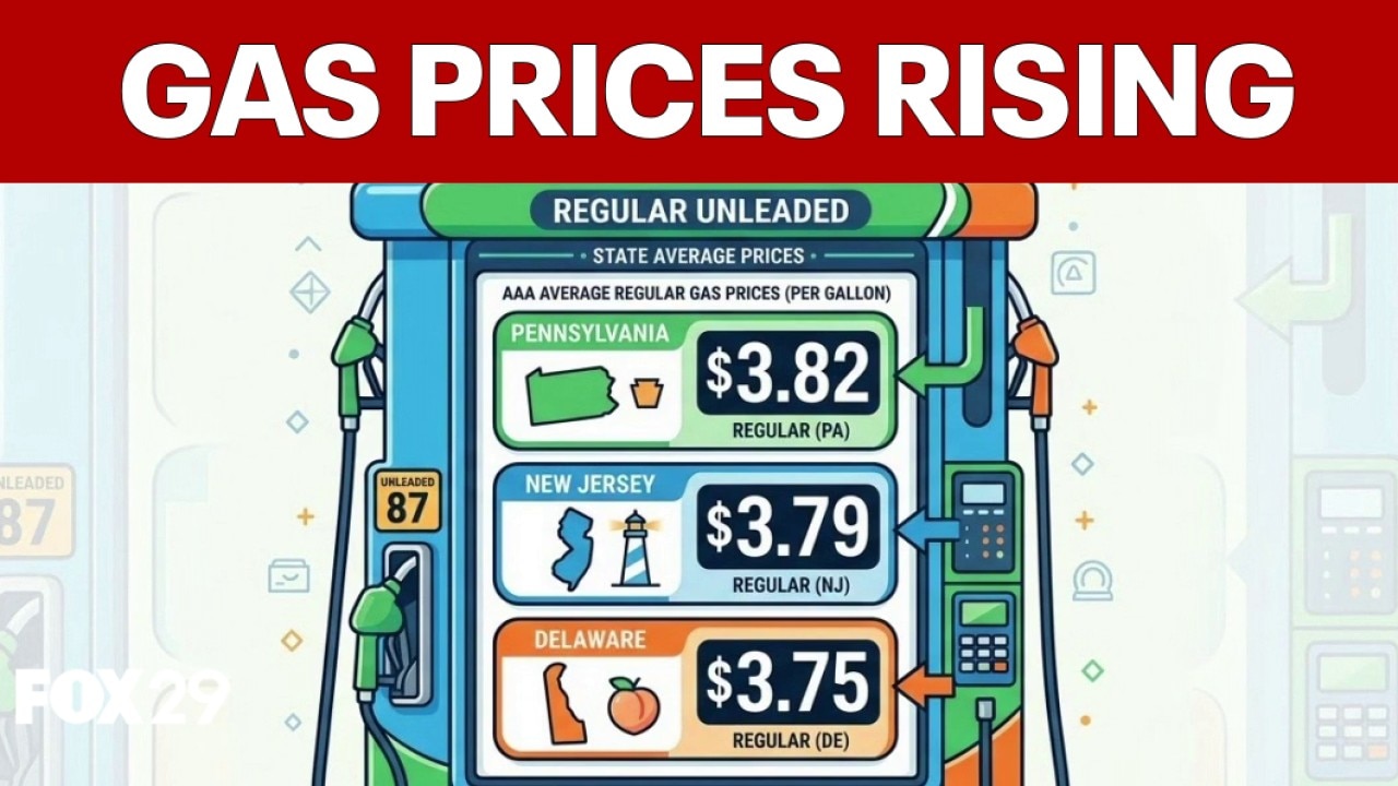 Gas prices spike in Pennsylvania, New Jersey, Delaware