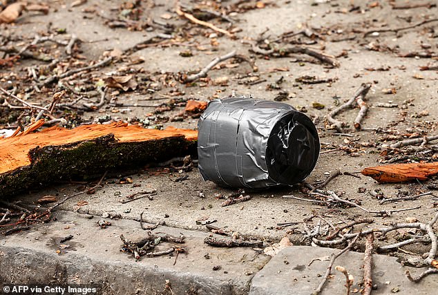 Tisch described the pictured bomb as an 'improvised explosive device' that could have caused serious injury or been fatal if it had gone off