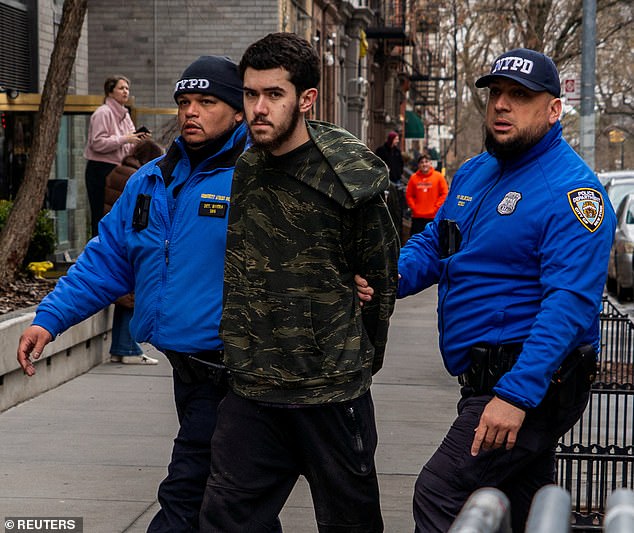 Ibrahim Kayumi, who is also understood to have been radicalized by ISIS, was in Istanbul for multiple weeks in July and August 2024. He also went to Saudi Arabia in March that same year. Kayumi is pictured during his arrest in NYC on Saturday