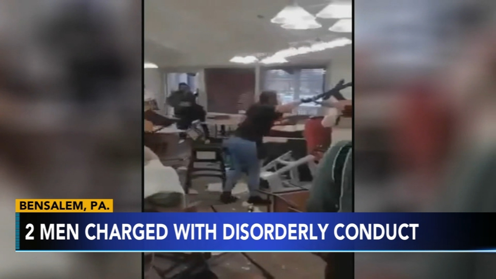 Bensalem police charge 2 with disorderly conduct after massive brawl at Golden Corral