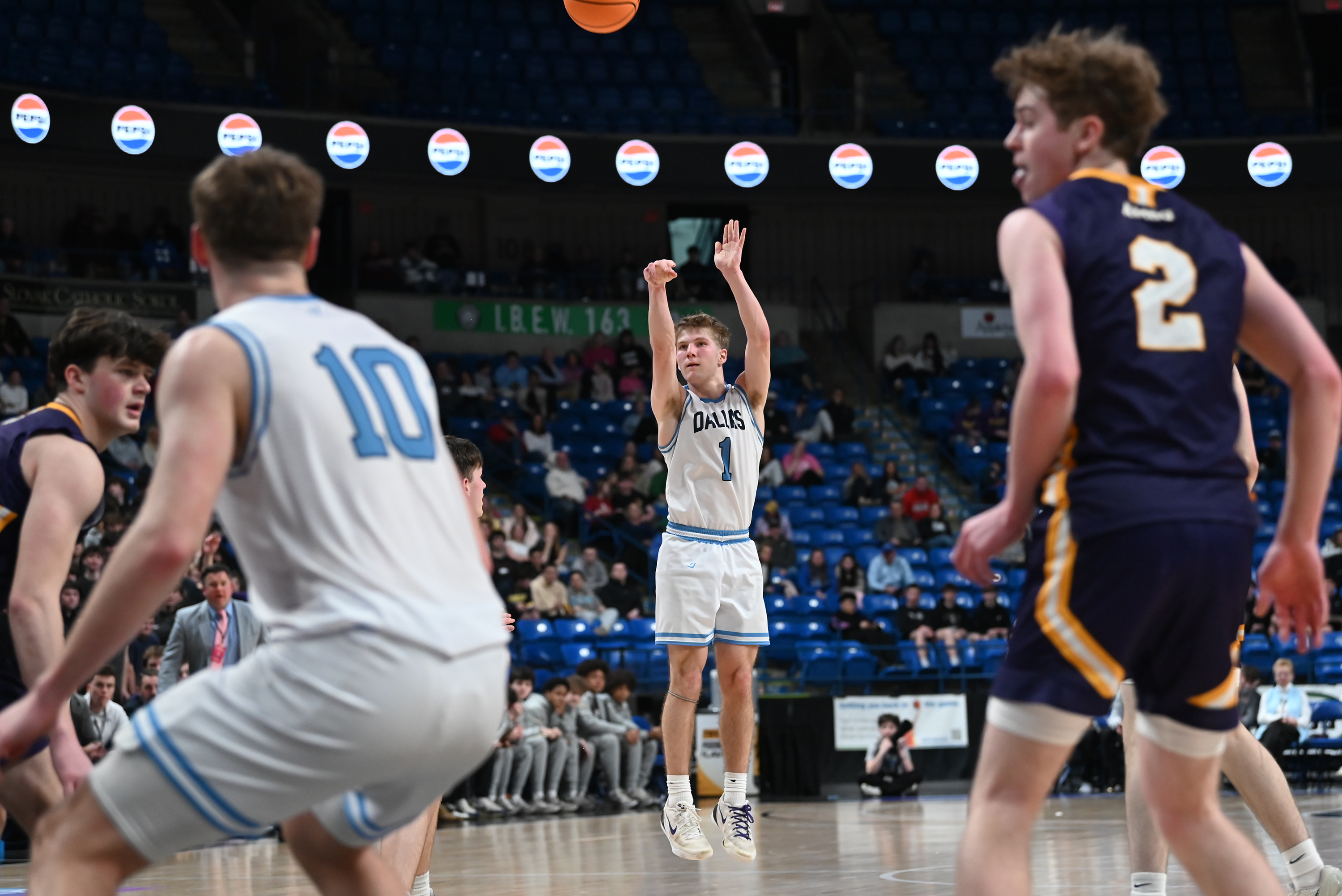 Dallas’ Joey Nocito takes a shot during the D2 Class...