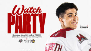 Official Storm Watch Party – Saturday, March 21 vs. Erie Otters
