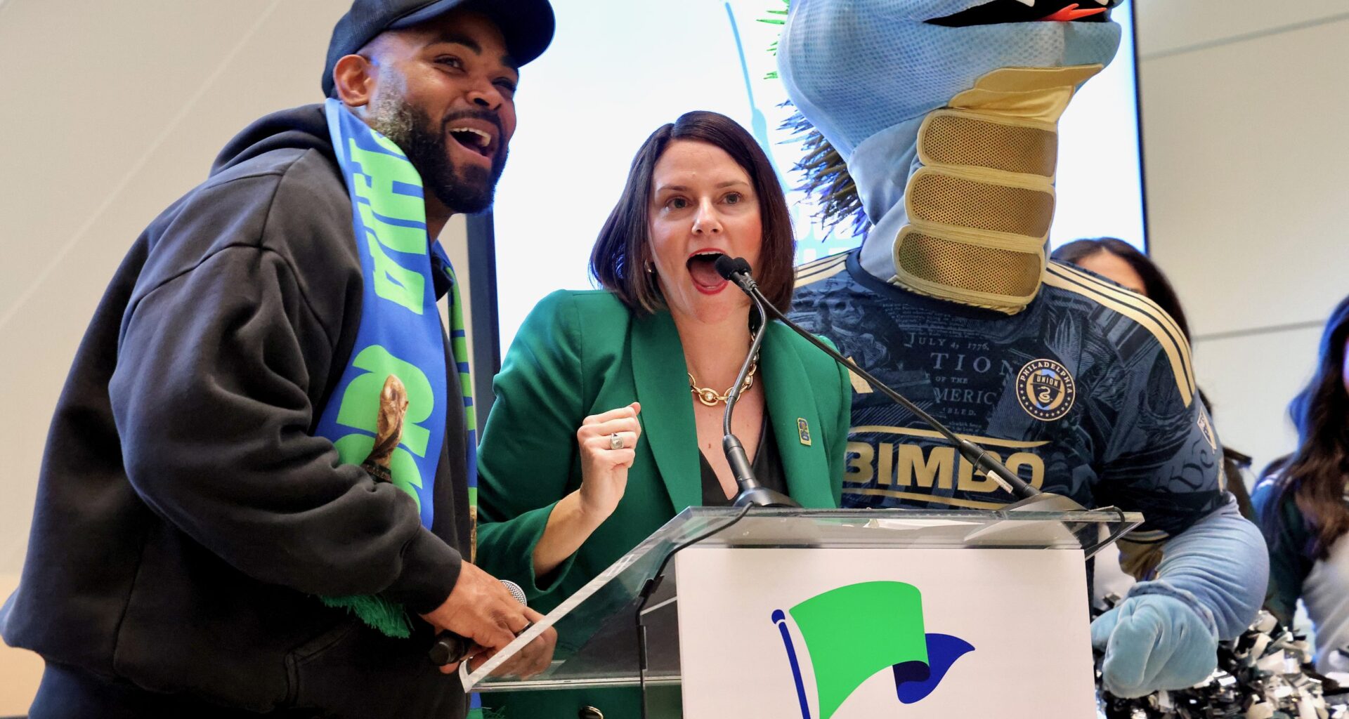 Philly celebrates 100 days till tournament kicks off