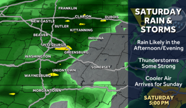 Pennsylvania to see thunderstorms on Saturday, March 7