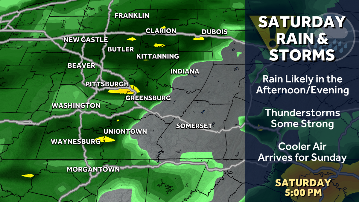 Pennsylvania to see thunderstorms on Saturday, March 7