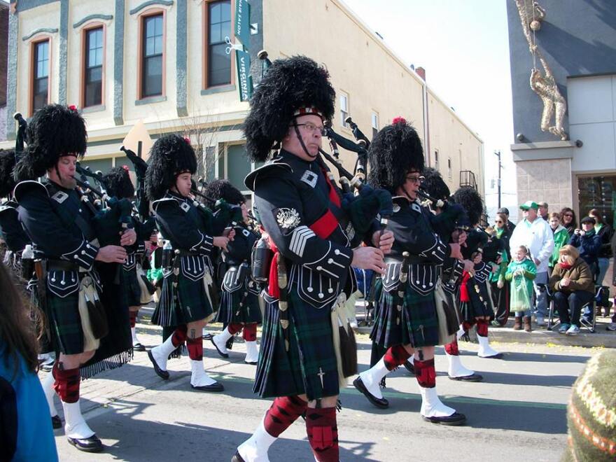 The Greater Scranton Black Diamonds Pipe Band will march in the Pittston St. Patrick's Parade Saturday, March 1.