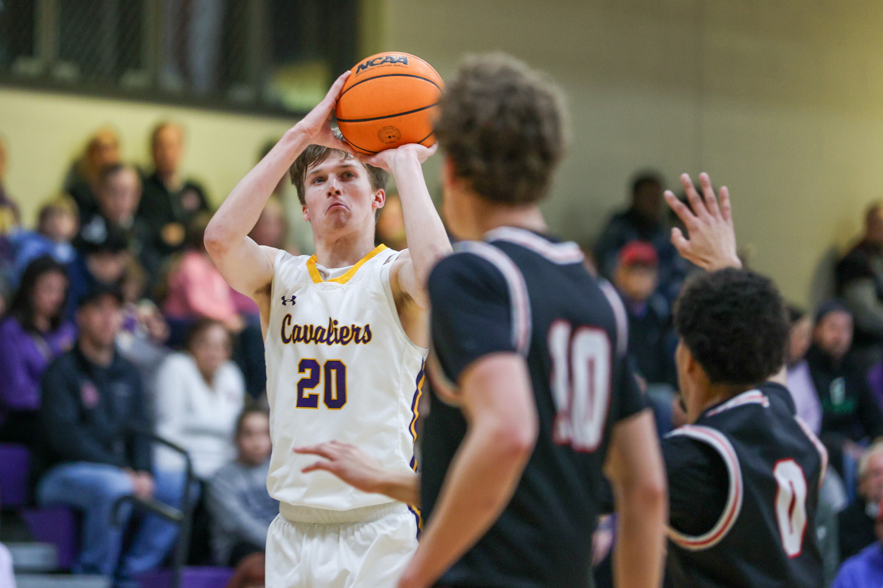 Scranton Prep’s Packy Doherty (20) shoots a three-point shot during...