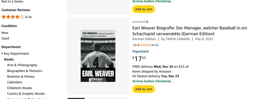 book cover with a man in a baseball uniform