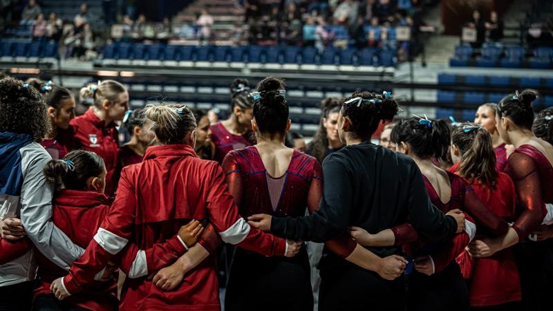 Gymnastics Placed Third at Towson Quad with 195.100