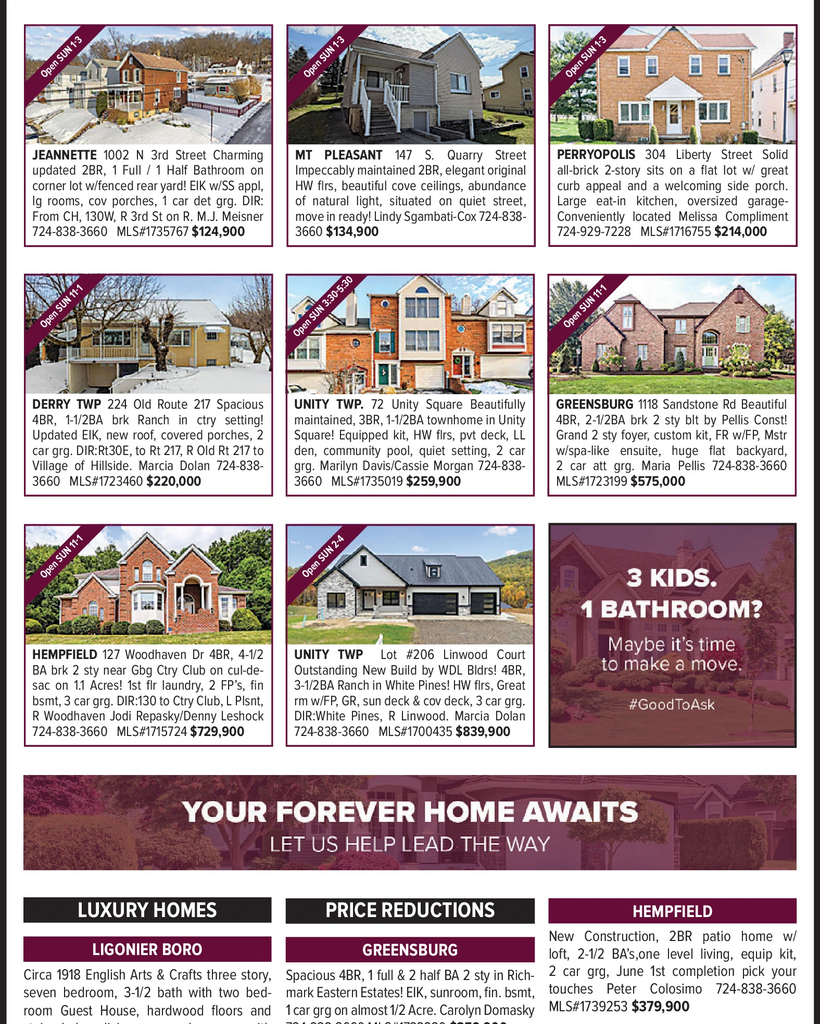 SATURDAY, MARCH 14, 2026 Ad - Berkshire Hathaway HomeServices The Preferred Realty - Pittsburgh