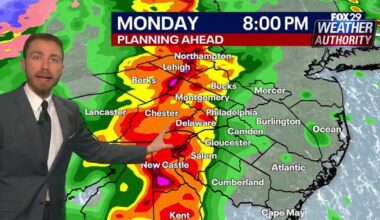Philadelphia weather: Severe thunderstorms, tornadoes possible Monday