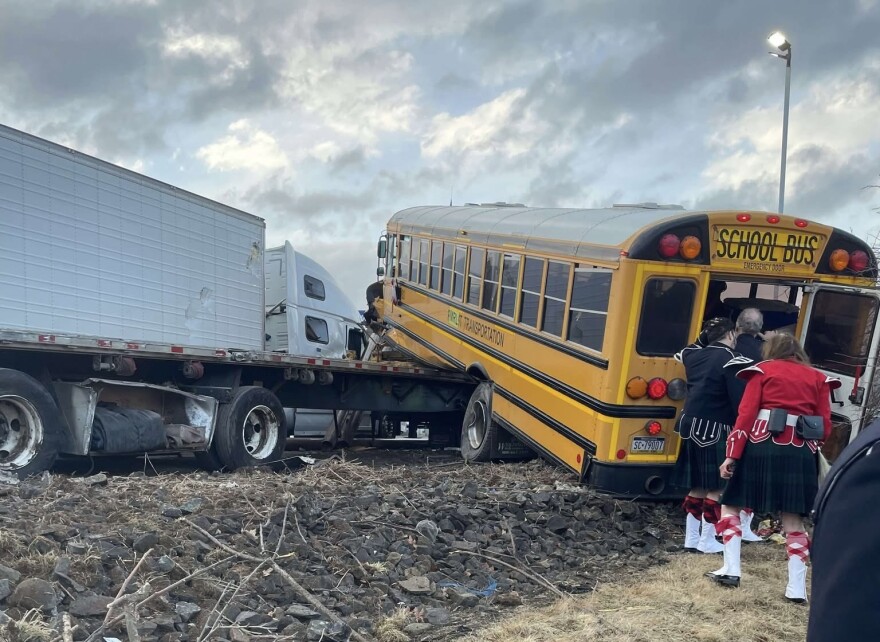 The band's bus crashed while traveling home from Milford in 2025.