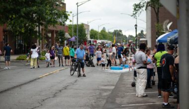 Rome invited the more than 500 cyclists and volunteers who passed through as part of the Cycle the Erie Canal Tour to a block party on July 17, 2025 as seen in this O-D file photo. Utica is taking part in an Empire State Canal Town program that will help it to make better use of the Erie Canalway and encourage trail visitors to explore Utica as well.