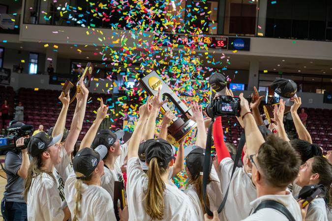 ETCHED IN HISTORY: Denison Defeats Previously Unbeaten Scranton For First Title in Program History!