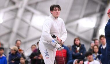 Men’s Fencing Finishes First Day of NCAA Championships