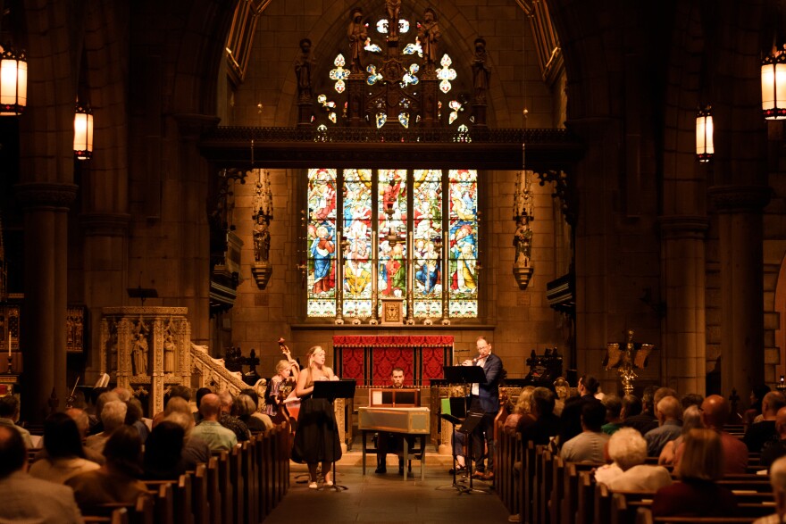 The Philadelphia Bach Collective performs their first concert at St. Mark's Church on Sept. 16, 2025.