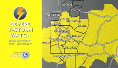 Storms roll through the area