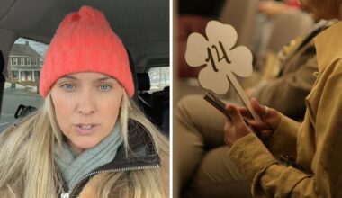 woman shares auction experience (l) woman at auction (r)