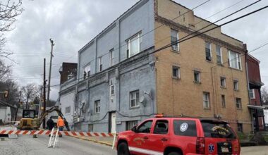 Roof collapses in Springdale, Pennsylvania