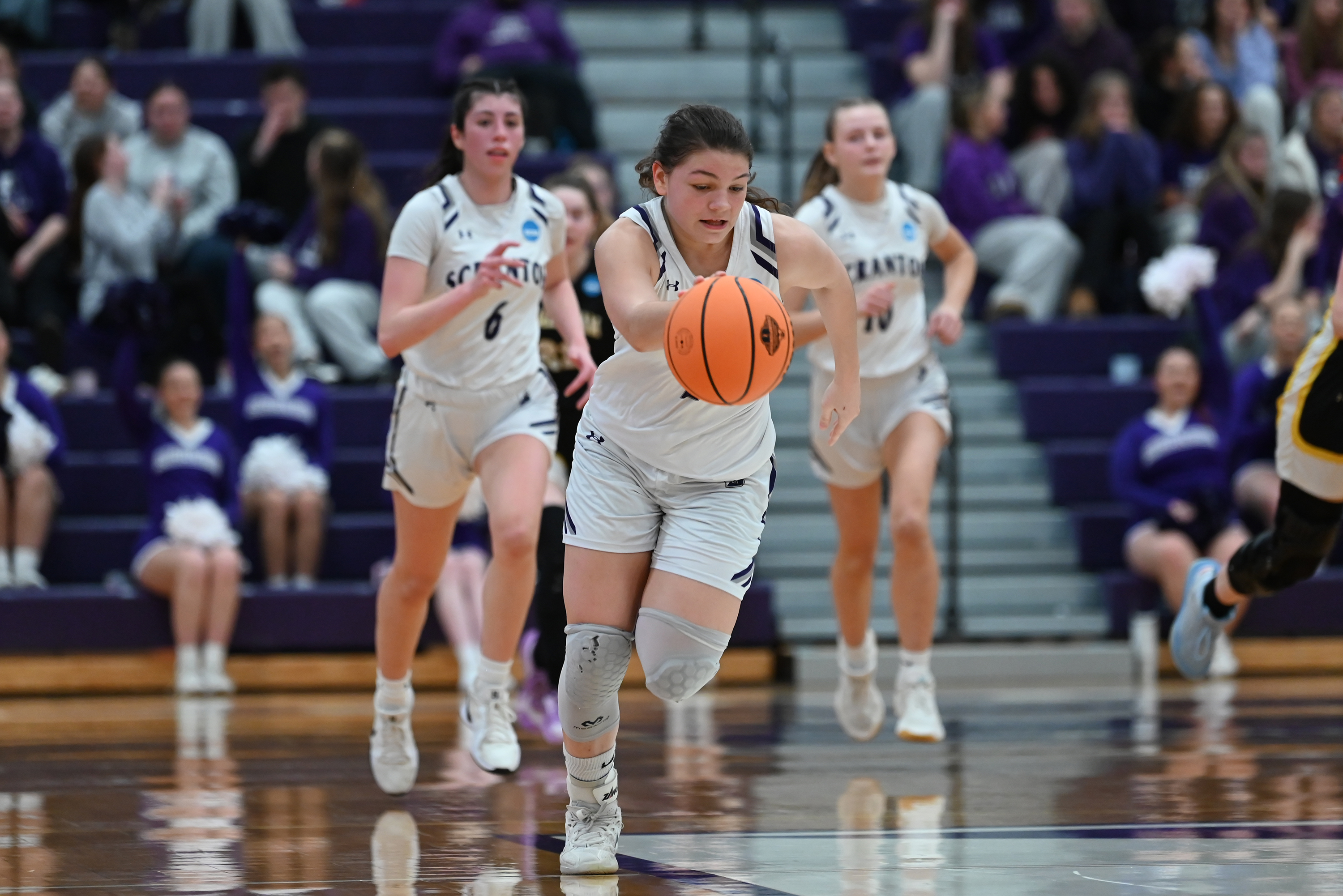 University of Scranton’s Sophia Talutto moves the ball during NCAA...