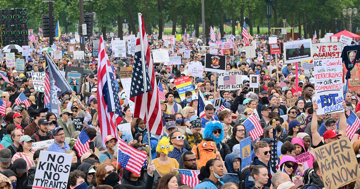 What is a 'No Kings' rally?